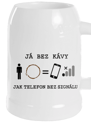 Já bez kávy půllitr White