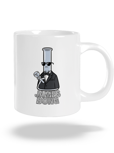 James Bong velký hrnek White