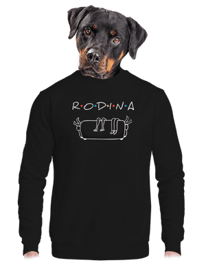 unisex mikina bez kapuce