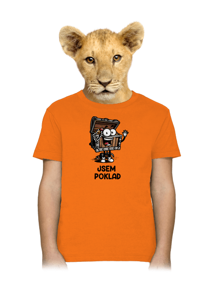 Jsem poklad dětské tričko Orange