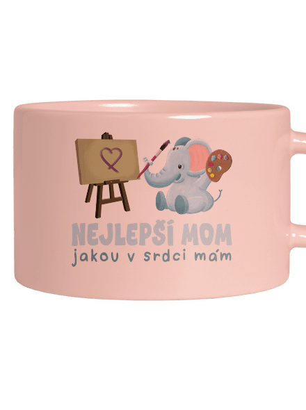 Nejlepší mom hrnek makronka Pink Macaron