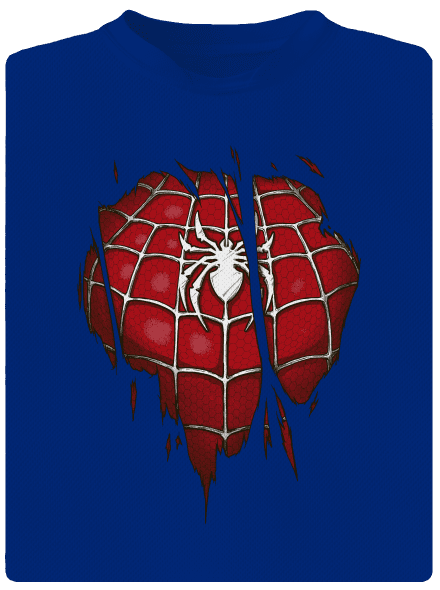 Spider Inside pánské sportovní tričko Royal Blue Mal