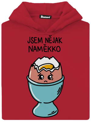 Naměkko dětská mikina klokanka Fire Red