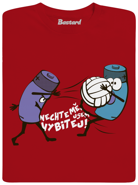 Vybitej pánské dlouhý rukáv Red