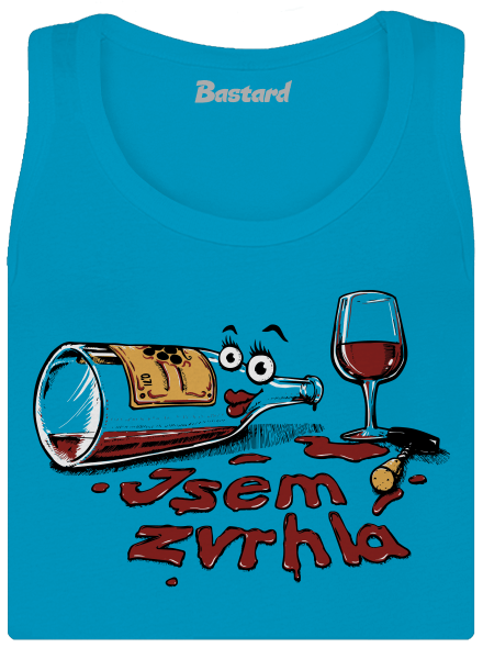 Zvrhlá dámské tílko klasické Blue Atol