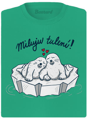 Miluju tulení dámské sportovní tričko Mint Mal