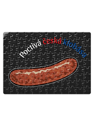 Poctivá buchta a klobása puzzle White