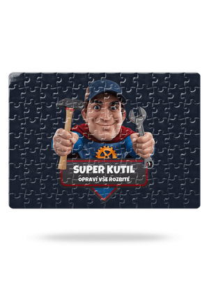 Super táta puzzle White