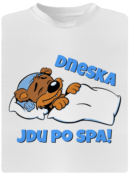 Dneska jdu po spa pánské sportovní tričko White