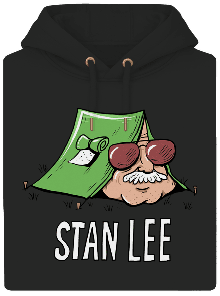 Stan Lee unisex mikina premium Dark Black