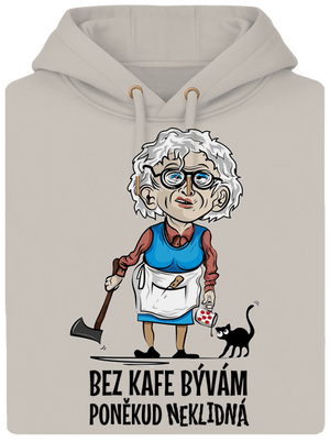 Neklidná bez kafe unisex mikina premium Pastel Macchiato