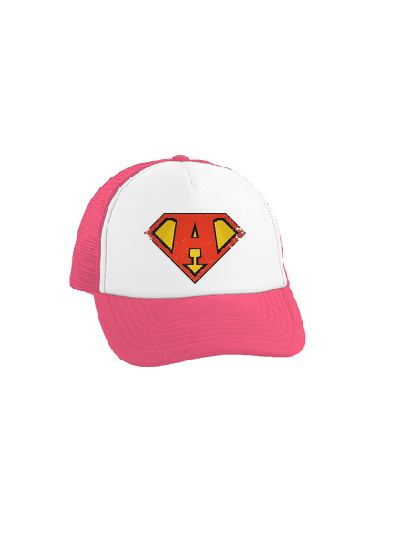 Jsem superhrdina kšiltovka truckerka Fluorescent Pink cap