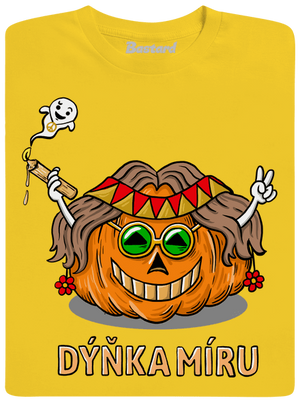 Dýňka míru pánské tričko Gold