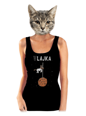 Vlajka dámské tílko klasické Black