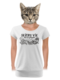 dámské tričko s lemem