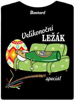 Velikonoční ležák dámské tričko premium Black