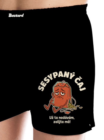 Sesypaný čaj pánské trenky Black