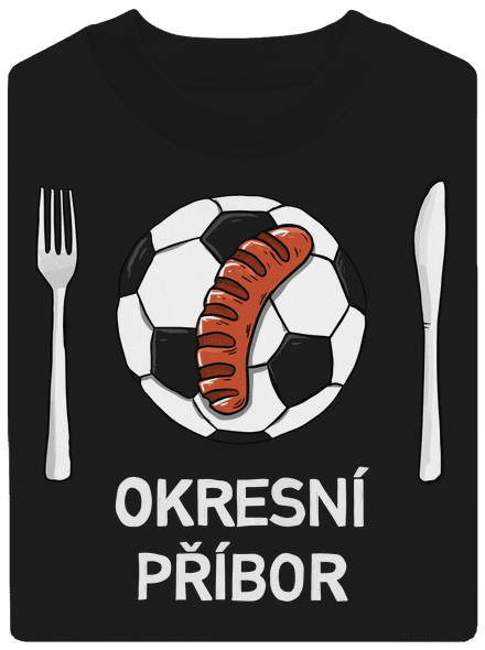 Okresní příbor unisex mikina bez kapuce Black