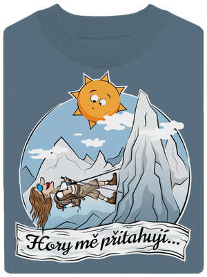 Hory mě přitahují unisex mikina bez kapuce Nordic Blue