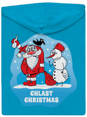 Chlast Christmas dámská mikina na zip Blue Atol