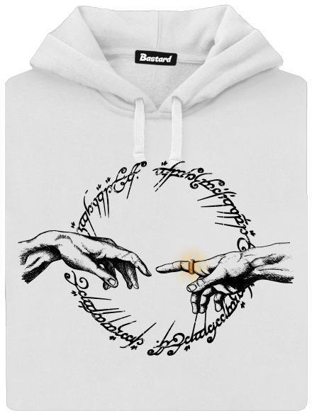 God of ring dámská mikina klokanka White