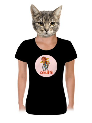 Cyklíště dámské tričko Black