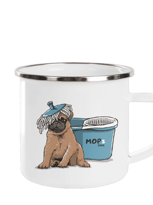 Mops plecháček White