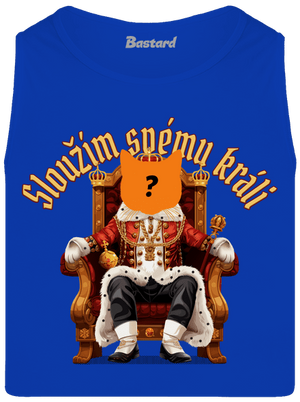 Sloužím svému králi pánské tílko Royal Blue