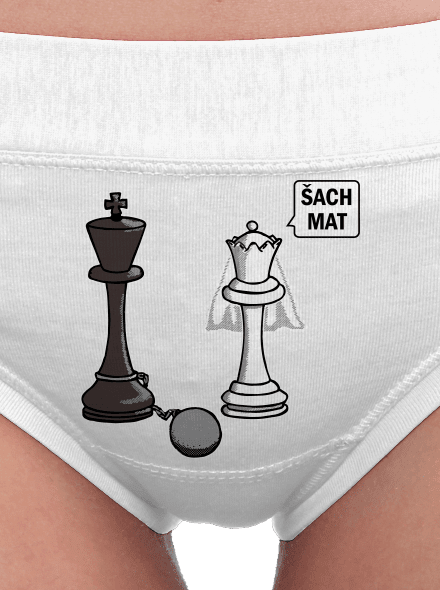 Šach mat dámské kalhotky White