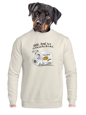 unisex mikina bez kapuce