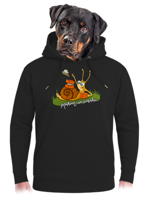 Makám na baráku unisex mikina premium Dark Black