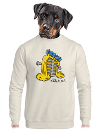 unisex mikina bez kapuce