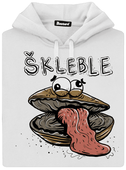 Škleble dámská mikina klokanka White