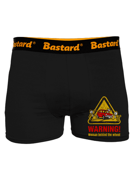 Žena za volantem boxerky Black