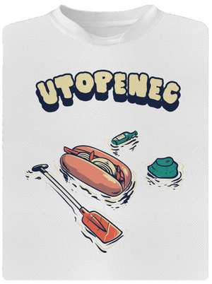 Utopenec dětské sportovní tričko White