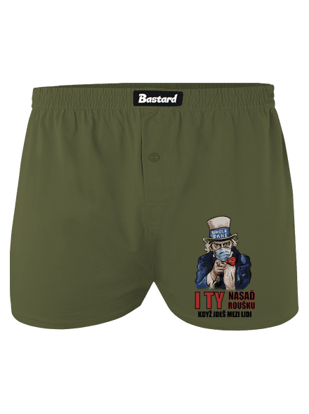 Nasaď roušku pánské trenky Khaki