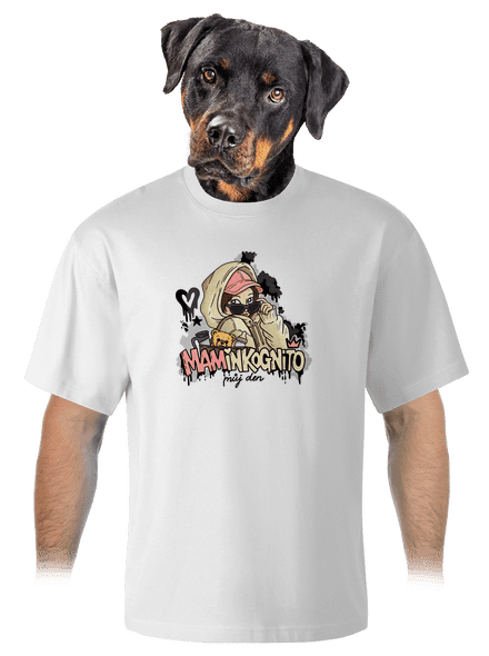 Maminkognito unisex tričko oversized White