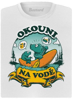 Okouni na vodě dámské sportovní tričko White