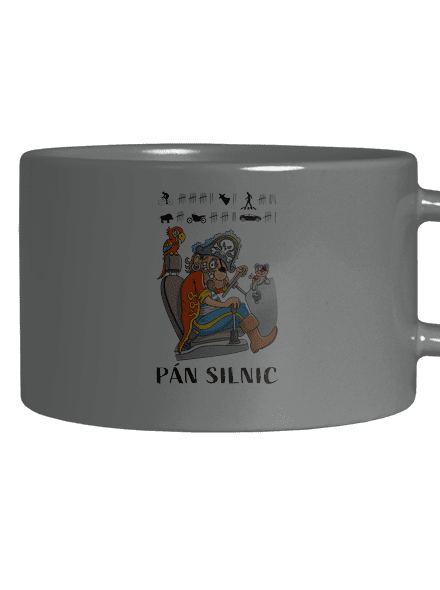 Pán silnic hrnek makronka Grey Macaron