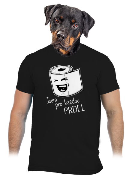 Prdel pánské tričko Black