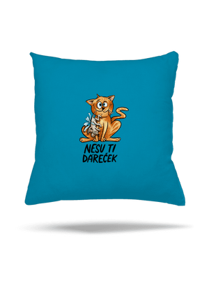 Nesu ti dáreček  polštář Blue Turquoise