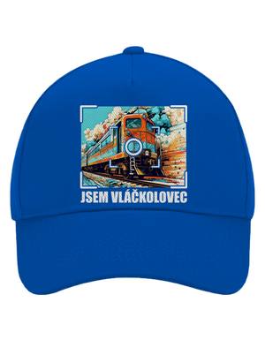 Jsem vláčkolovec kšiltovka baseballka Bright Royal