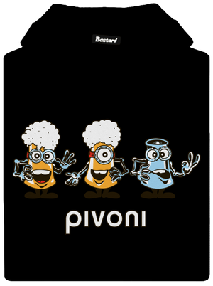 Pivoni pánská mikina klokanka Black