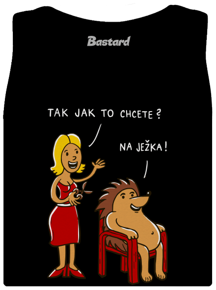Na ježka dámské tílko klasické Black