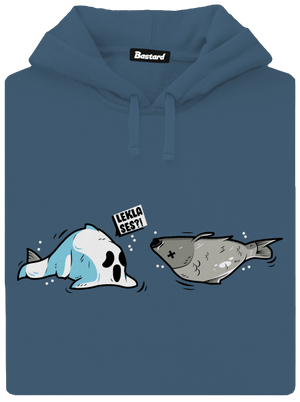 Leklá ryba dámská mikina klokanka Denim