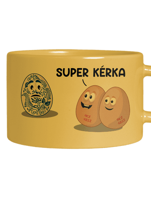 Super kérka hrnek makronka Yellow Macaron