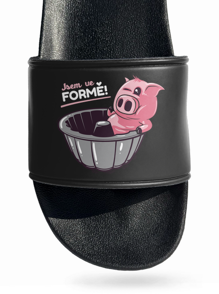 Ve formě pantofle Black