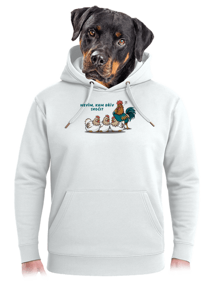 Kohout a slepice unisex mikina premium Snowwhite