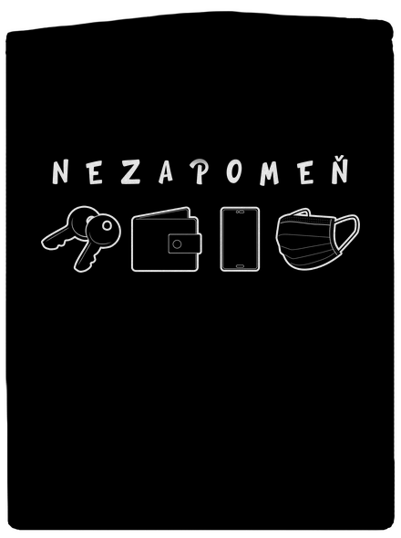 Nezapomeň dámská mikina na zip Black