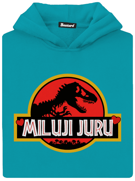 Miluji Juru dětská mikina klokanka Hawaiian Blue